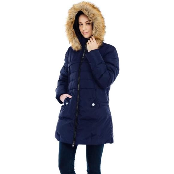 Down Coat With Fur Hood With 90% Down Parka Puffer Jacket - Picture 5 of 7